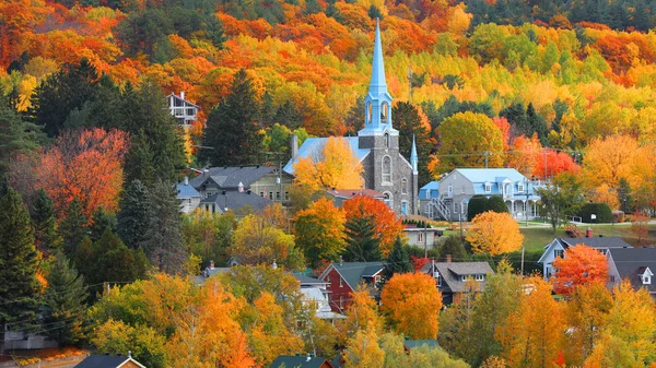 Церква Місті Грандес Пілс Квебек Канада — стокове фото