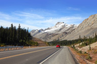 Doğal yol Buz tarlaları parkway Jasper national park