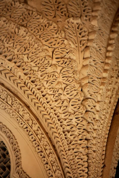 Design Intricato Sulle Pareti Delle Tombe Paigah Hyderabad India — Foto Stock