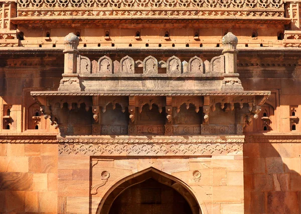 Storica Tomba Costruita Con Roccia Rossa Nella Città Badami Karnataka — Foto Stock
