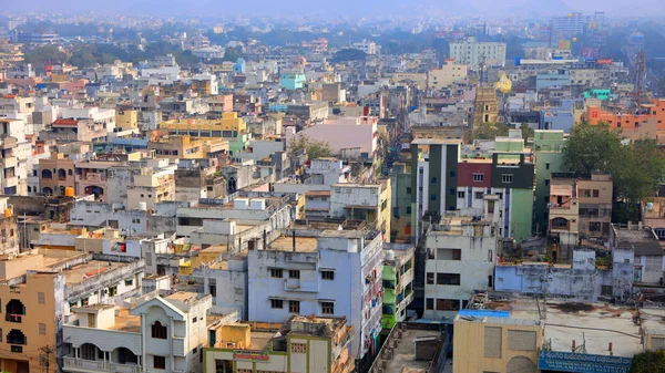 Vijayawada India January 2019 Aerial View City Twilight Vijayawada India — Stock Photo, Image