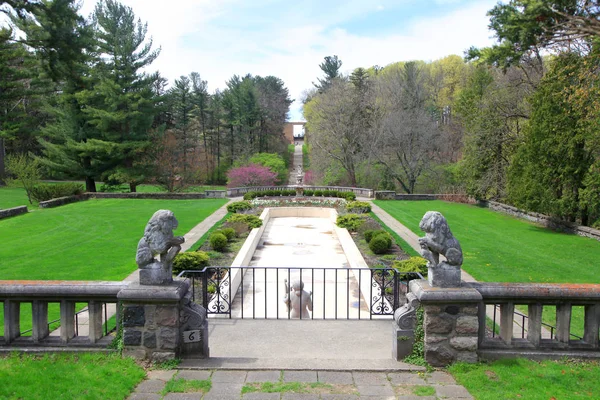 Zahrady Historickém Cranbrooku Michiganu — Stock fotografie