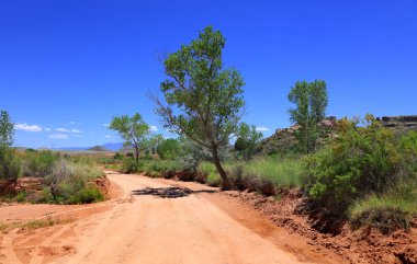Utah güney doğu kırsal çöl sürücü