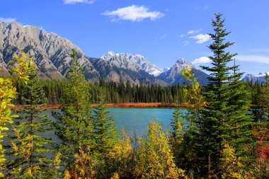 Autumn landscape in Banff national park clipart