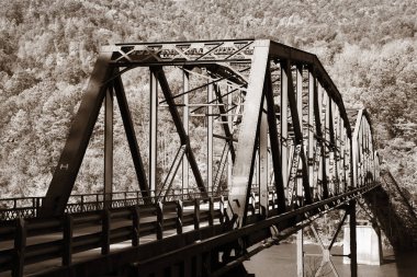 Allegheny ulusal orman eski tren köprüsü