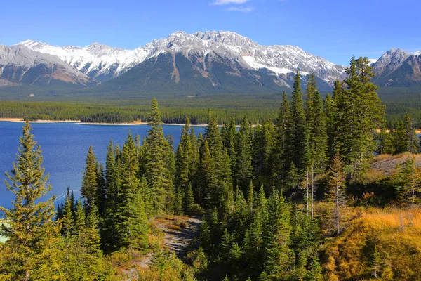 Lago Panoramico Nel Parco Nazionale Banff — Foto Stock