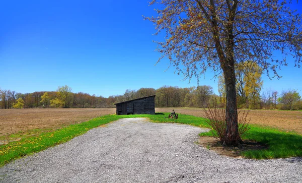 Granero Abandonado Ohio Rural —  Fotos de Stock