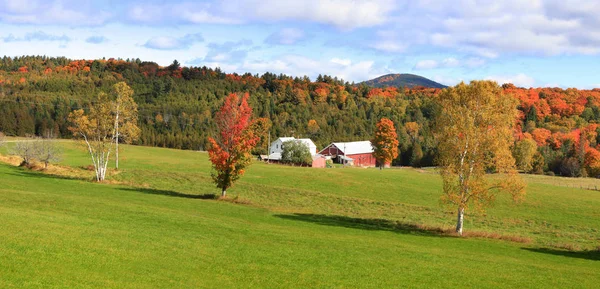 Panoramablick Auf Das Ländliche Vermont Herbst — Stockfoto