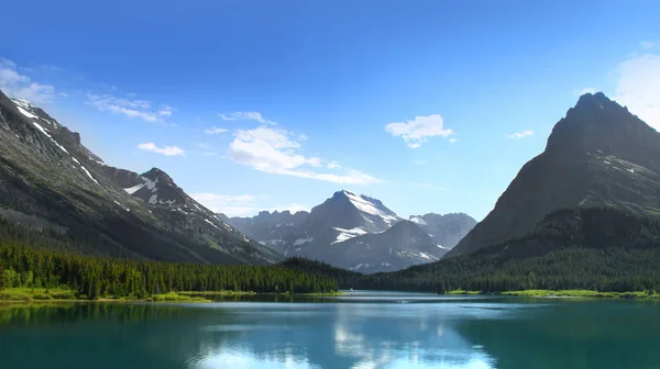 Paesaggio Panoramico Del Parco Nazionale Del Ghiacciaio Montana — Foto Stock