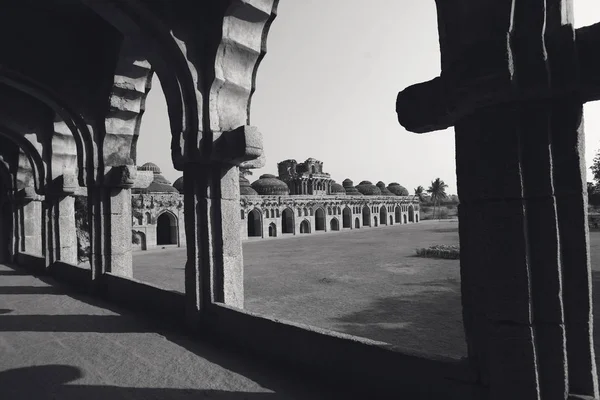 Arquitectura Establos Elefantes Hampi India — Foto de Stock