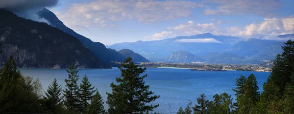 Vista Panoramica Del Paesaggio Panoramico Della Columbia Britannica Dall Alto — Foto Stock