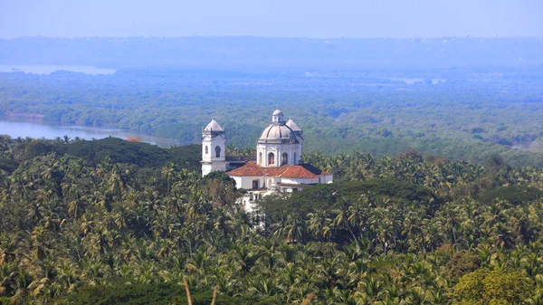 Kostel Kajetského Pohlížel Podobu Monte Hill Staré Goa Indie — Stock fotografie