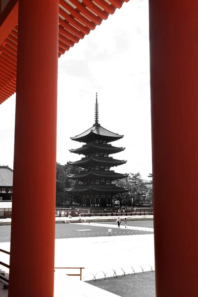 奈良県 2019年8月7日 興福寺の五塔は日本の世界遺産の一つです — ストック写真