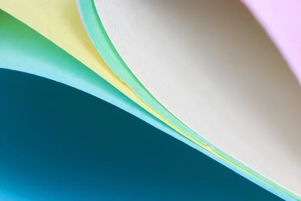 Zbliżenie Ujęcie Złożone Kolorowe Tło Papieru — Zdjęcie stockowe