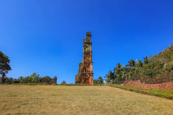 Ruinas Del Complejo Histórico San Agustín Old Goa India — Foto de Stock