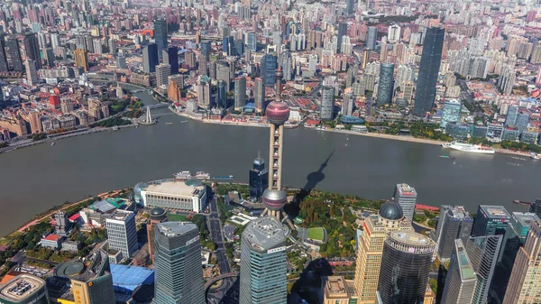 Shanghai China Noviembre 2019 Oriental Pearl Radio Television Tower Construction —  Fotos de Stock