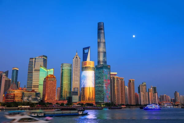 Shanghai Cina Novembre 2019 Cityscape Del Distretto Centrale Shanghai Hub — Foto Stock