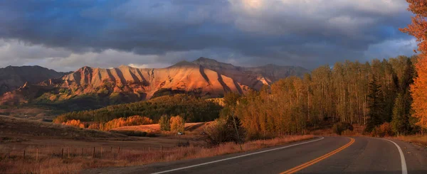 Cloudy Sky San Juan Mountains Autumn Time — Stock Photo, Image