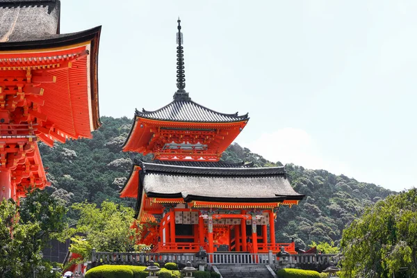 Kyoto Japan Αυγούστου 2019 Μνημείο Παγκόσμιας Κληρονομιάς Ιστορικός Ναός Κιγιομιζουντέρα — Φωτογραφία Αρχείου