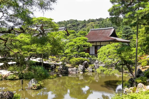 Ginkaku Znany Również Jako Świątynia Srebrnego Pawilonu Mieście Kioto Japonia — Zdjęcie stockowe