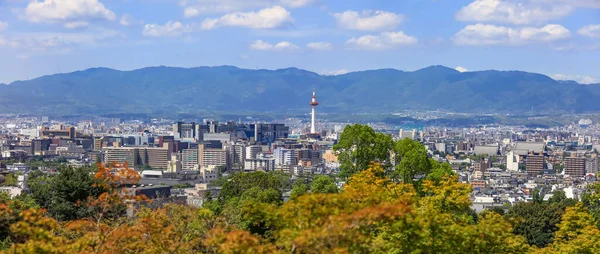 日本京都 2019年8月9日 日本京都的空中景观 京城是日本第九大城市 始建于794年 — 图库照片