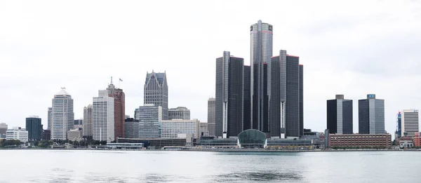 Windsor Canada October 2018 View Detroit City Buildings Created Four — Stock Photo, Image