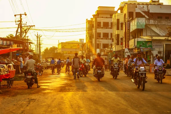 Kaikalur Andhra Pradesh Índia Janeiro 2019 Motocicletas São Comuns Diariamente — Fotografia de Stock
