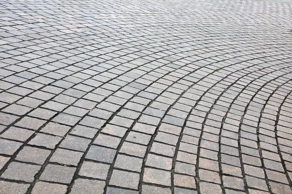 Pattern Paved Cobble Stones Curve Path — Stock Photo, Image