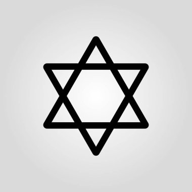 David simgesini Eps 10 vektör yıldız