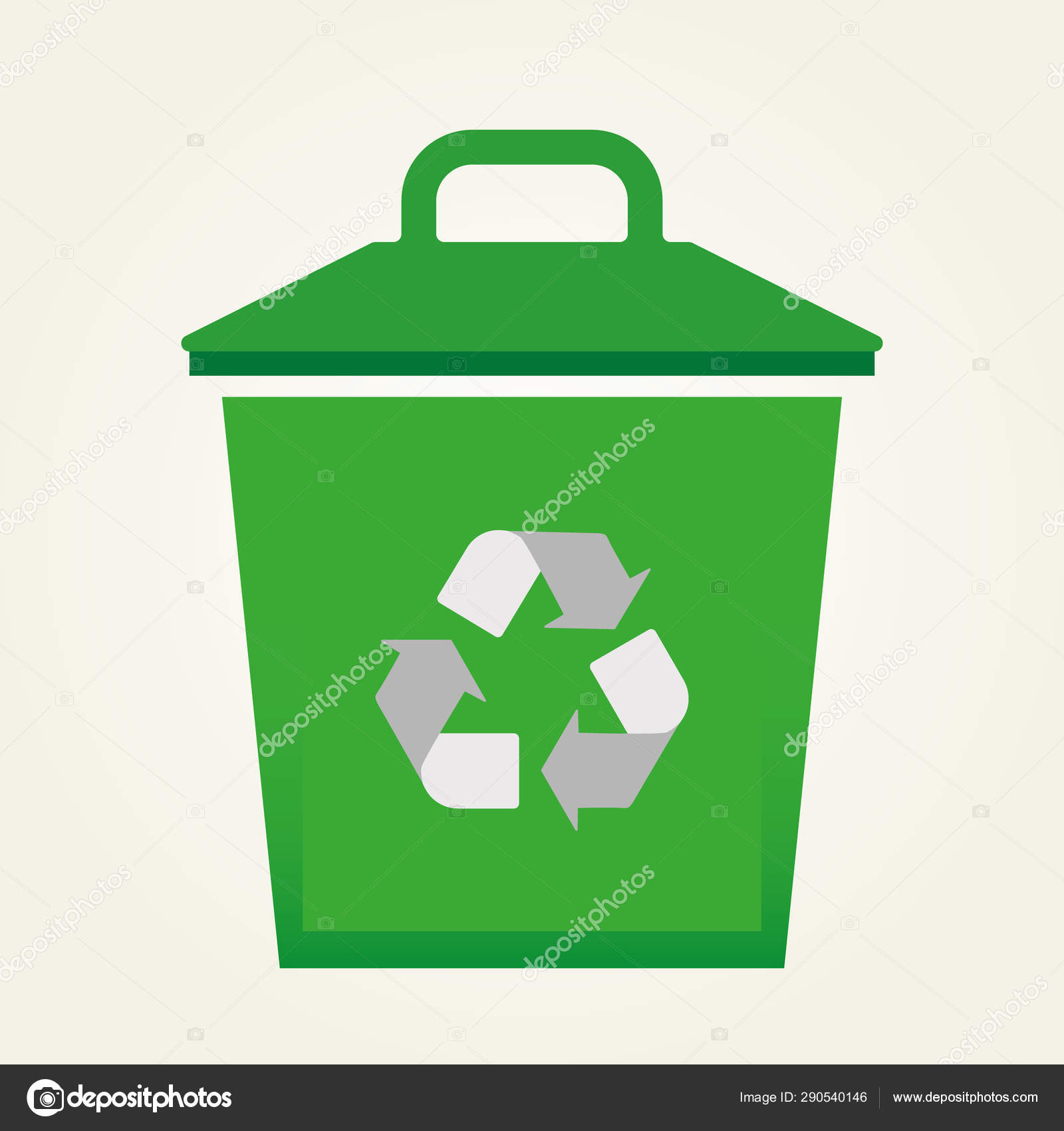 Recycling Bin Trash Box Recycling Trash Icon White Background Vector Illustration Eps 10 Vector Image By C Dariachekman Vector Stock