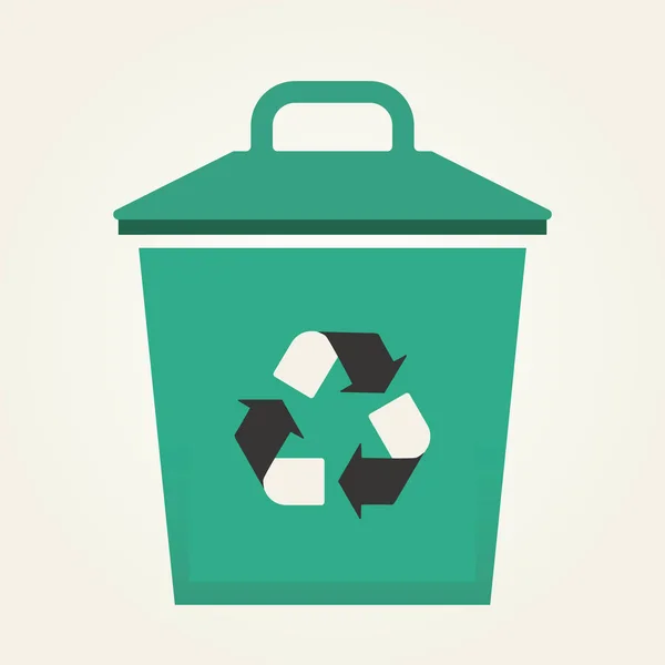 ごみ。ゴミ箱リサイクル。ゴミ箱アイコン。白い背景。ベクトルイラスト. — ストックベクタ