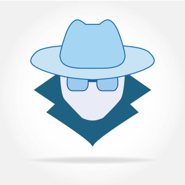 Basit tasarımcasus yazılım simgesi. Vektör çizimi