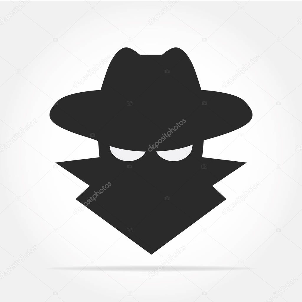 Spyware icon in simple design. Vector illustration