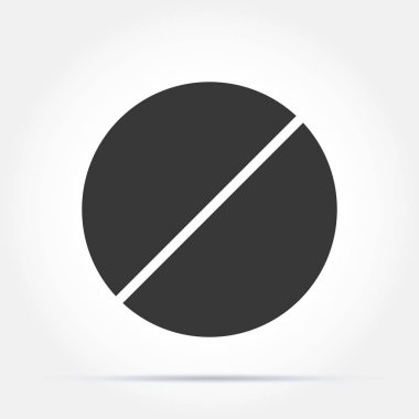 Pills Icon gri arka plan üzerinde izole trendy düz tarzı. Web siteniz için Pills Icon sayfa sembolü tasarım Pills Icon logosu, app, Ui. Pills Icon Vektör illüstrasyon, Eps10.