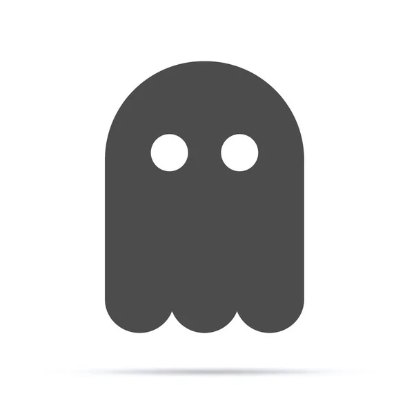 Fantasma, é só um ícone. cartaz criativo para o Halloween. Ilustração vetorial . —  Vetores de Stock