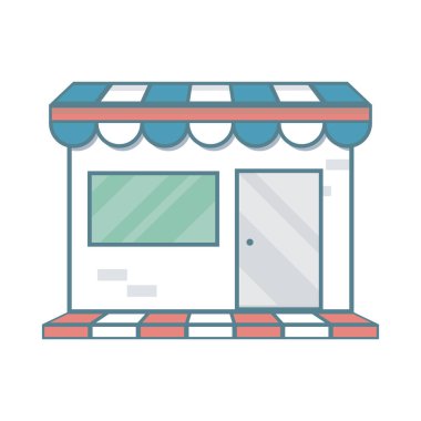 Düz renk simgesi. Doğrusal vektör çizimi. Beyaz arkaplanda piktogram izole edildi.