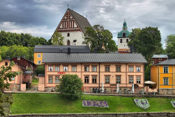 Średniowiecznej Miejscowości Porvoo Finlandii — Zdjęcie stockowe