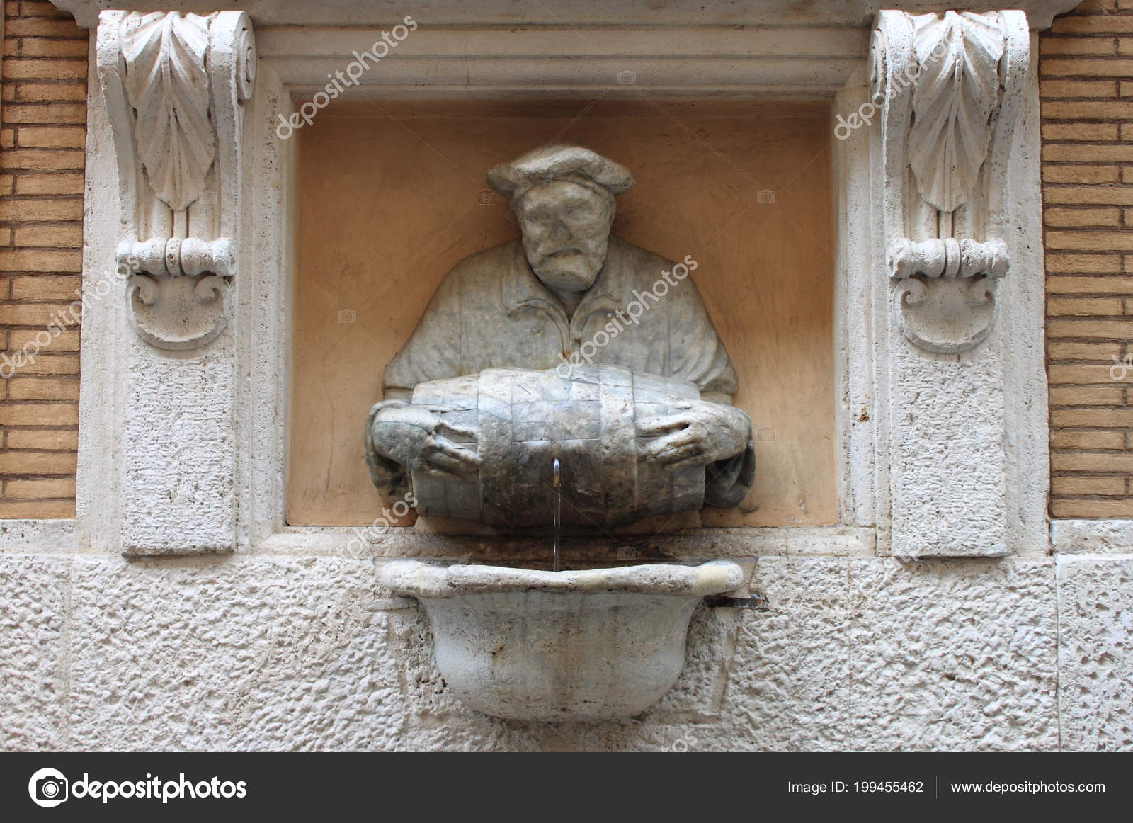 Fountain Porter Rome Italy — Stock Photo © alessandro0770 199455462