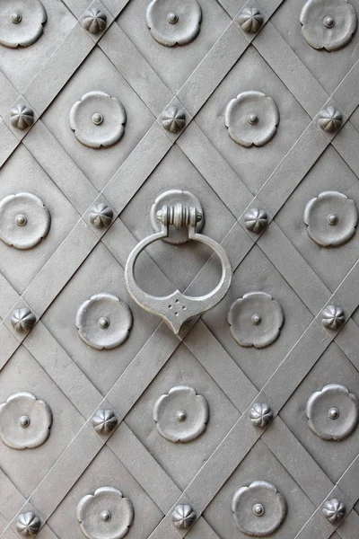Bronze Knocker Metal Door — Stock Photo, Image