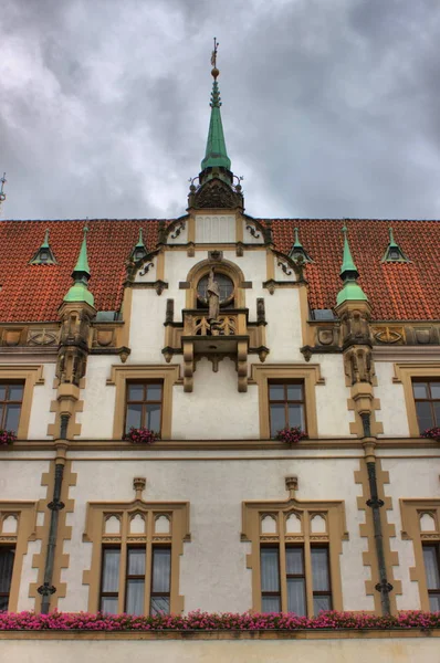 Fachada Del Edificio Del Ayuntamiento Olomouc República Checa —  Fotos de Stock