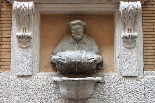 Fountain Vrátný Římě Itálie — Stock fotografie