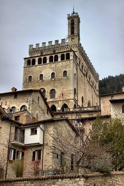 Palácio Dos Cônsules Gubbio Umbria Itália — Fotografia de Stock
