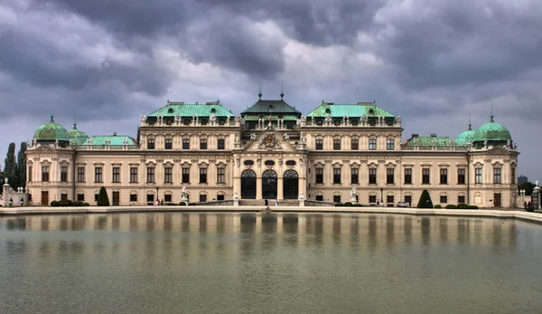 Fasada Pałacu Belvedere Wiedniu Austria — Zdjęcie stockowe