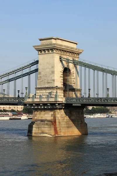 Pont Chaînes Budapest Hongrie — Photo