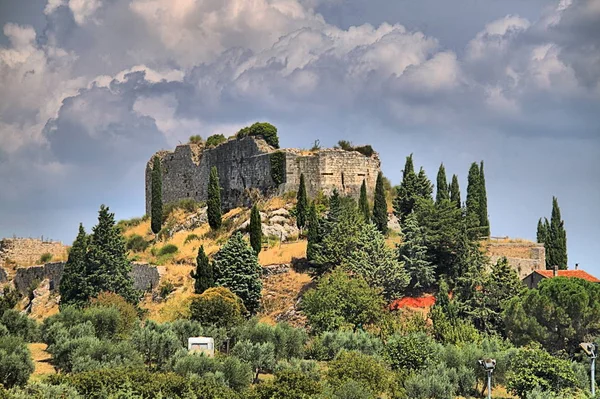 Ruinas Castillo Medieval Castiglione Orcia Toscana Italia — Foto de Stock