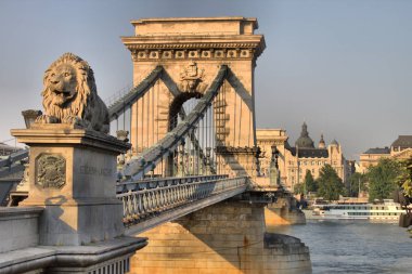 Zincir köprü Budapest, Macaristan - Hdr