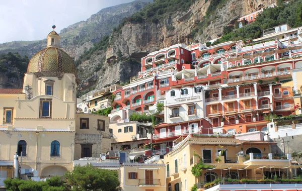 Vista Panorâmica Positano Costa Amalfitana Itália — Fotografia de Stock