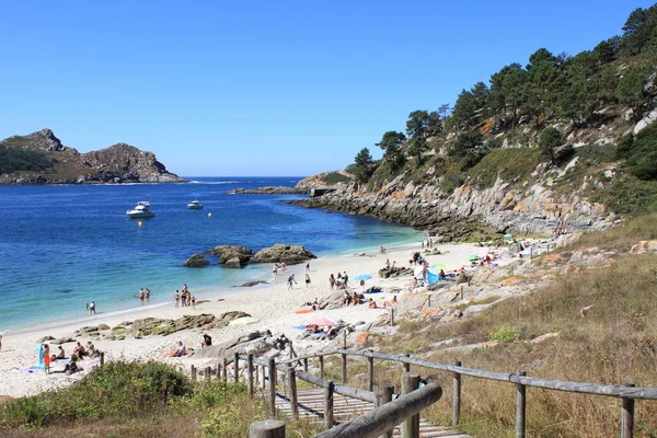 Nosa Senora Beach Cies Islands Galicia Spain — Stock Photo, Image