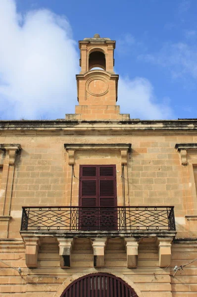 Typische Balkon Met Blinds Valletta Malta — Stockfoto