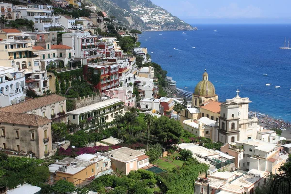Vista Panorámica Positano Costa Amalfitana Italia —  Fotos de Stock